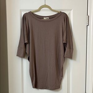 Casual Brown Long Sleeve Top